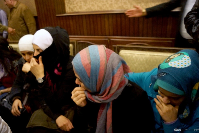 Обмененные на  монахинь родственницы боевиков ждут высылки в Ливан.
