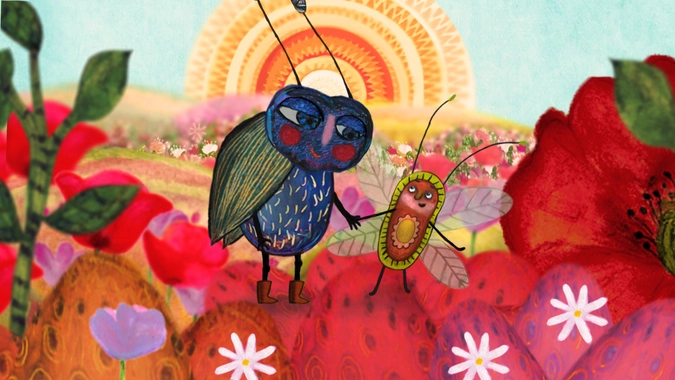 Кадр из мультфильма «Большая козява и маленькая козявка»