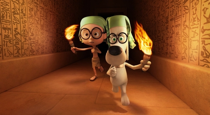 Кадр из мультфильма «Приключения мистера Пибоди и Шермана»