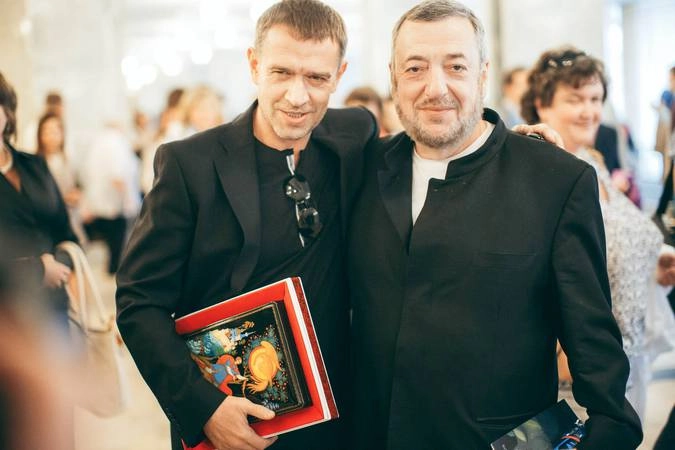 Президент фестиваля Павел Лунгин и актёр Владимир Машков.
