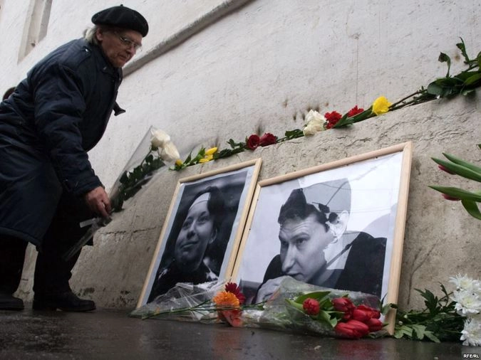 На месте убийства адвоката Станислава Маркелова в Москве