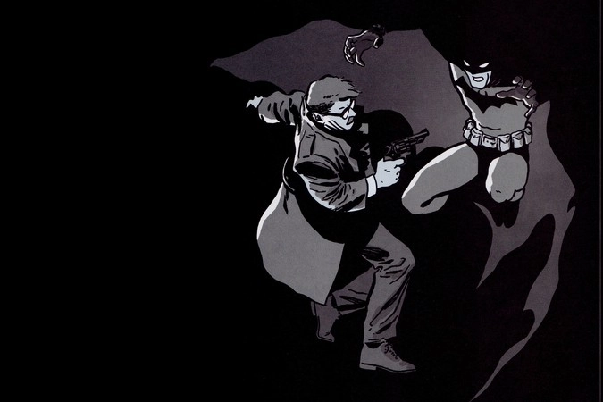 Иллюстрация к графическому роману Фрэнка Миллера и Дэвида Маццукелли «Бэтмен: Год первый»