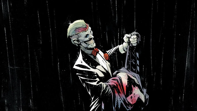 Фрагмент иллюстрации из графического романа Скотта Снайдера и Грега Капулло «Бэтмен. Книга 3: Смерть семьи»