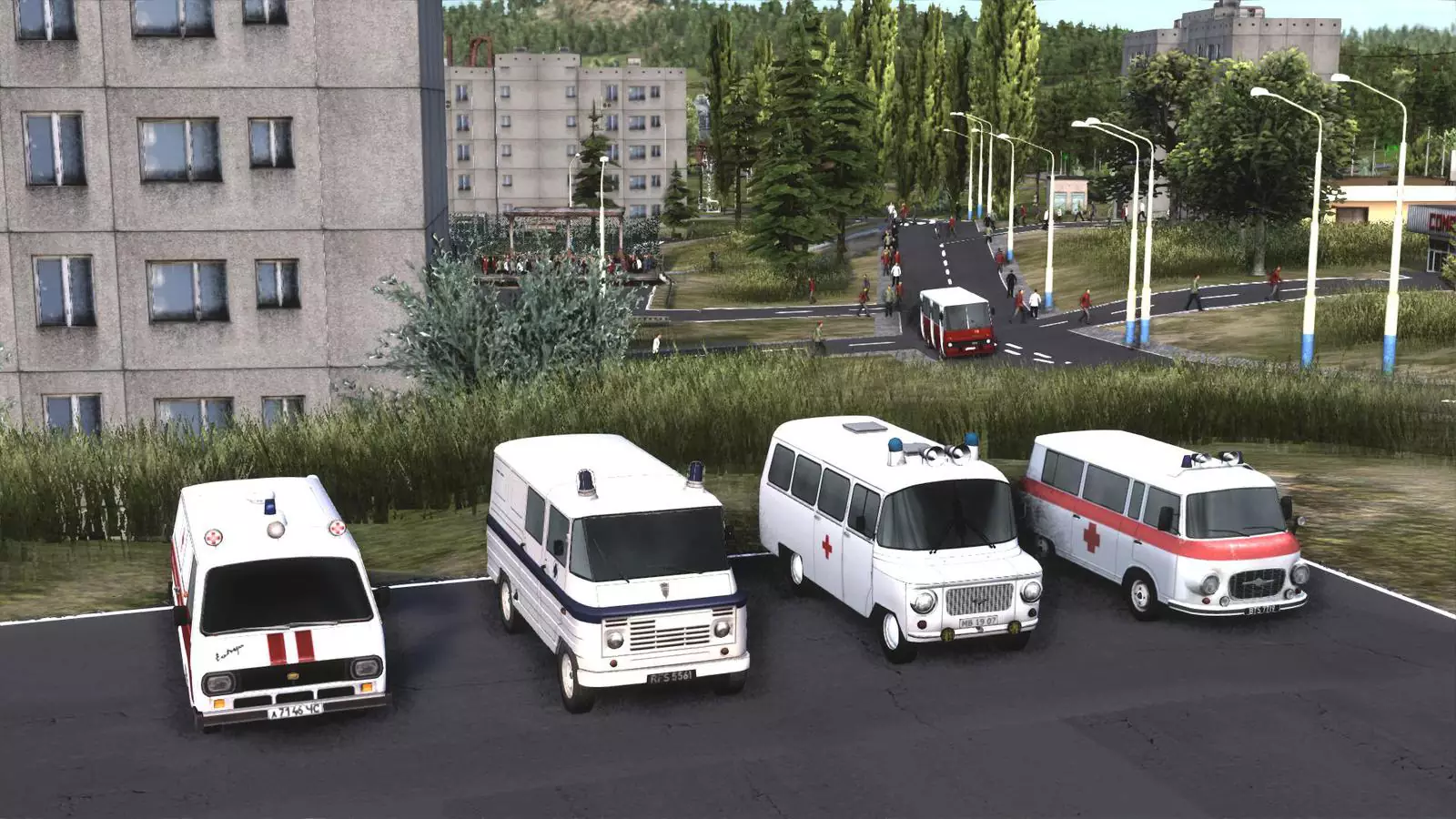 Игра достаточно реалистично воссоздаёт автопарк прошлого. Игра достаточно реалистично воссоздаёт автопарк прошлого.