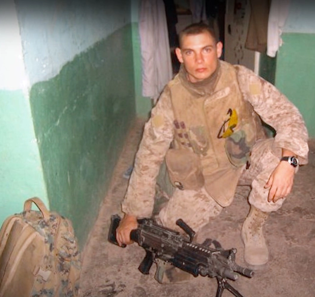 Майкл во время службы в Ираке.