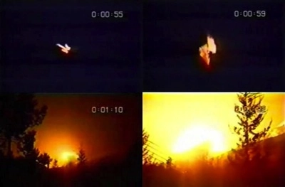 Падение китайской ракеты Long March 3B в 1996 году. CCTV