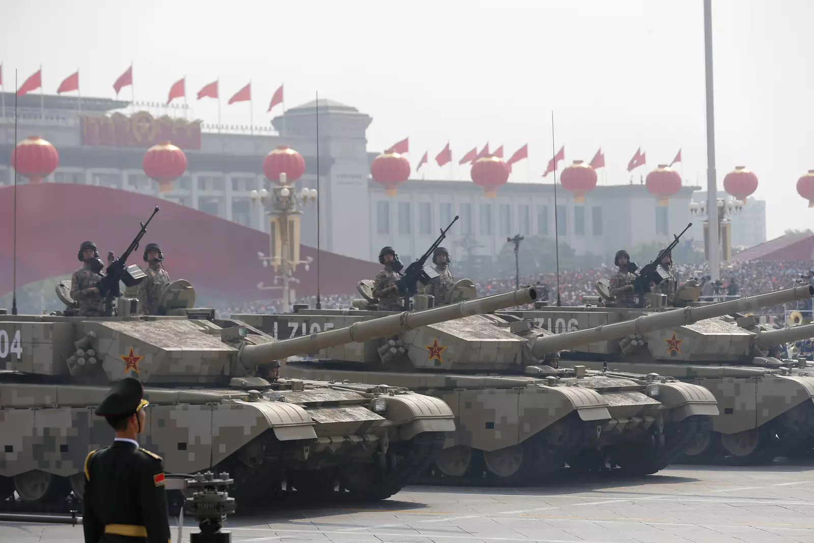 Военный парад в Пекине, Китай. Военный парад в Пекине, Китай.