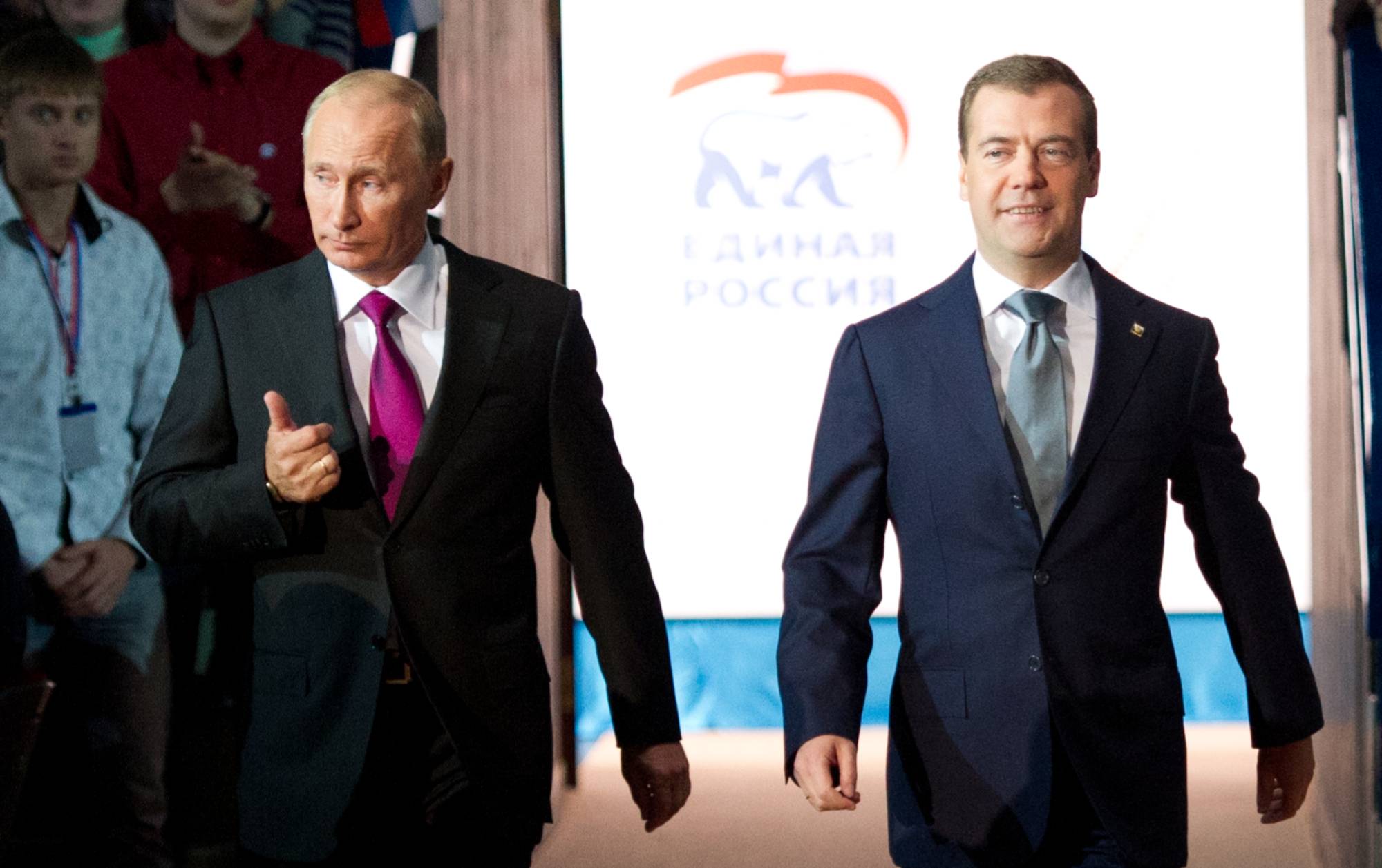 Владимир Путин и Дмитрий Медведев. © Илья Варламов