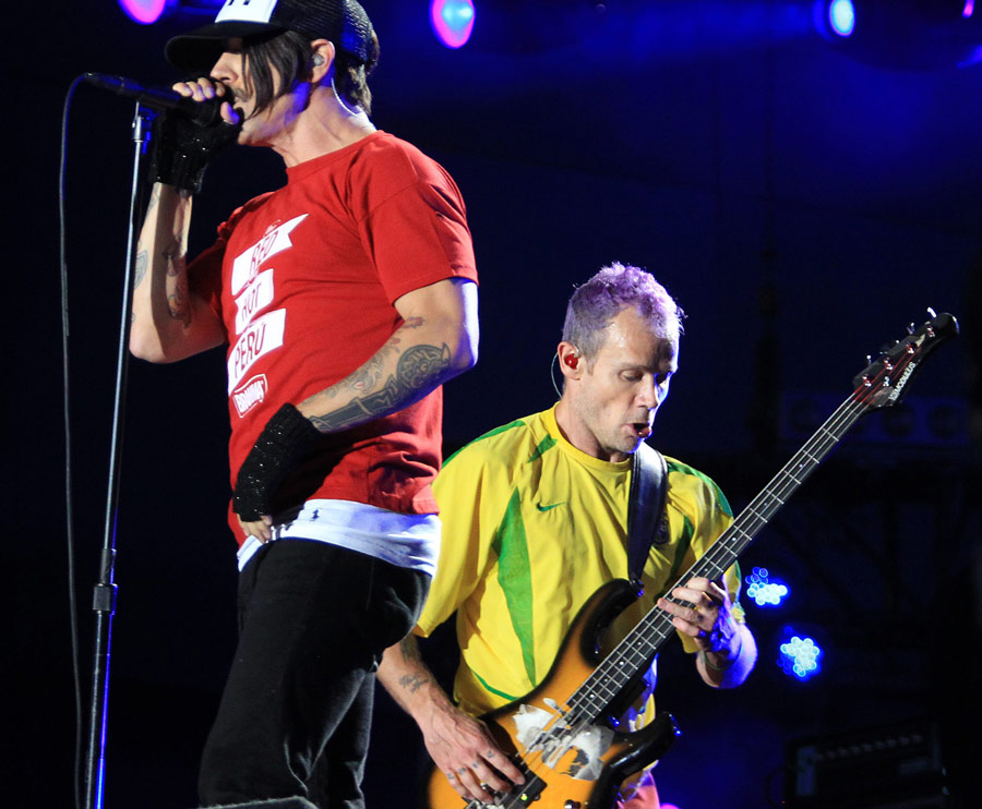 Выступление группы Red Hot Chili Peppers. © Sergio Moraes/Reuters