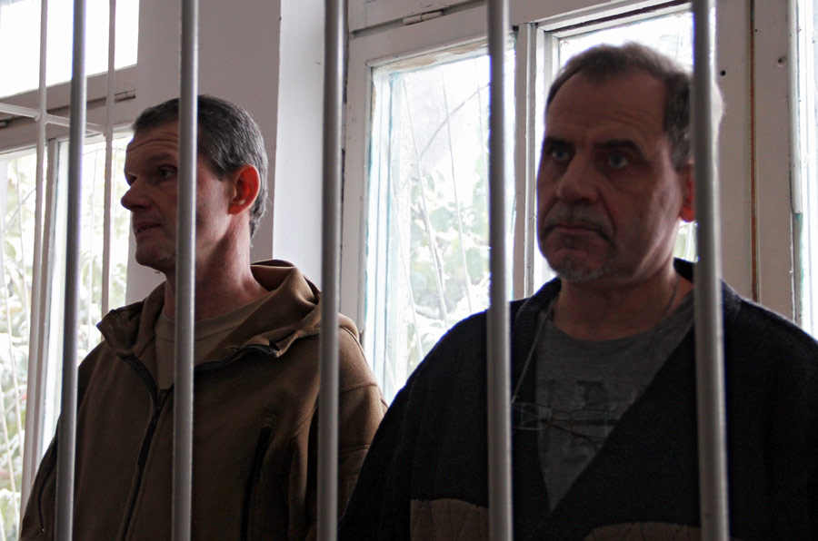 Владимир Садовничий и Алексей Руденко во время вынесения приговора. © Лидия Исамова/РИА Новости
