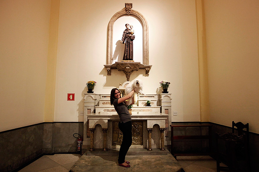 Церковь Сан-Франциско де Ассиса, покровителя животных в Бразилии. © Nacho Doce/Reuters
