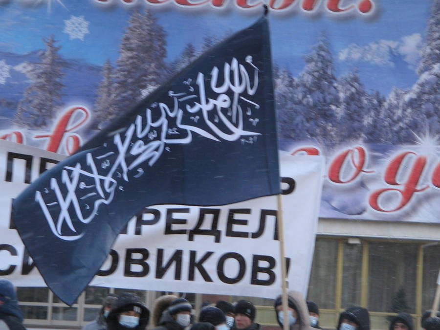 Пикет в поддержку Фанзиля Ахметшина в Уфе 24 декабря 2011 года © Михаил Мирошниченко