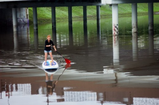 Во время потопа занимаемся спортом