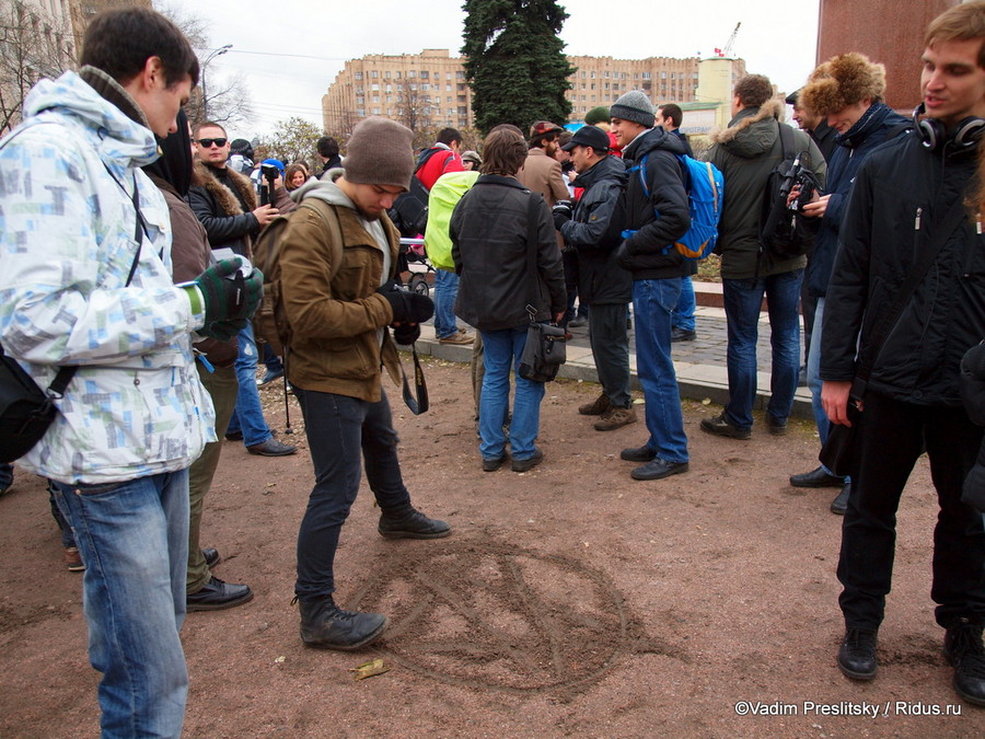 Арт-пикет против легенды об эволюции. Москва. © Vadim Preslitsky