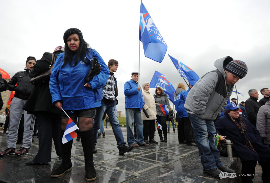 Митинг «Единой России» на Поклонной горе. © Василий Максимов/Ridus.ru