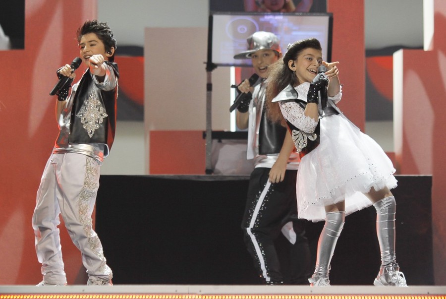 Омар и Суада, Азербайджан. Детское Евровидение 2012. Фото снято на Canon 5d mark II, canon 100–400 5/6 1/250