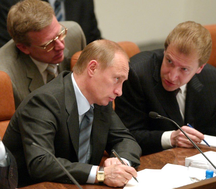 Владимир Путин, Алексей кудрин и Игорь Шувалов. © Sergei Karpukhin/Reuters