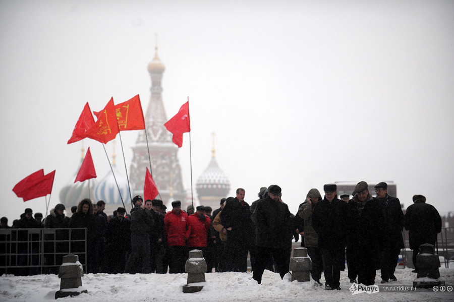 Акция КПРФ на Красной площади. © Василий Максимов/Ridus.ru