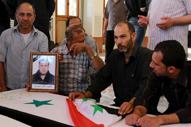 Похороны жертв теракта, Дамаск, Сирия