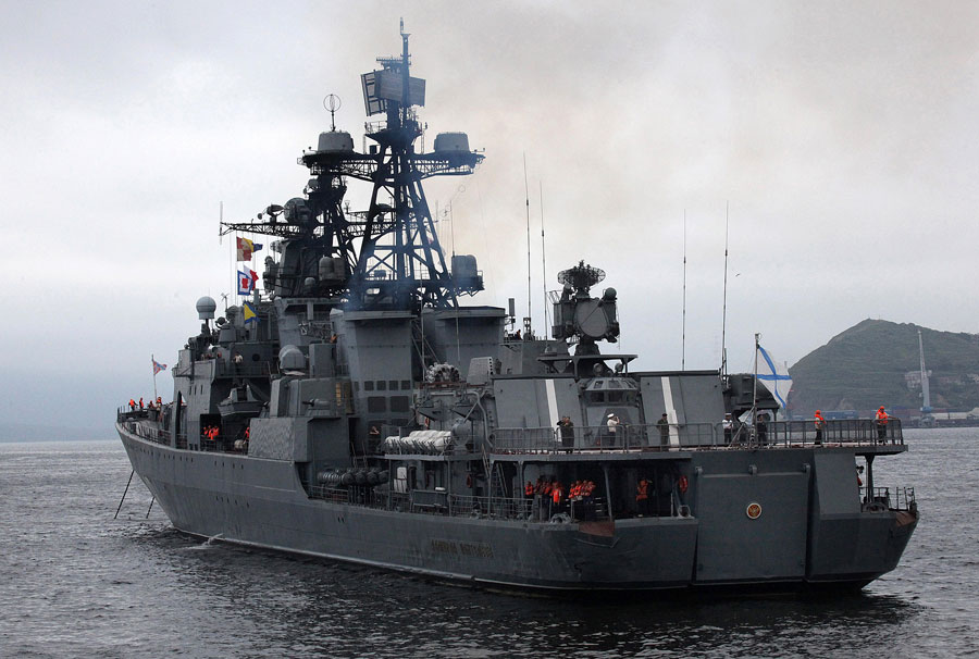 Большой противолодочный корабль «Адмирал Пантелеев».  © Виталий Аньков/РИА Новости.