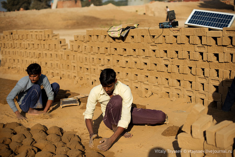 Brick production, Rajhastan