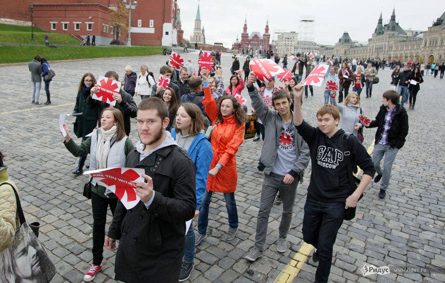 Фанаты RHCP на Красной площади. © Антон Тушин/Ridus.ru