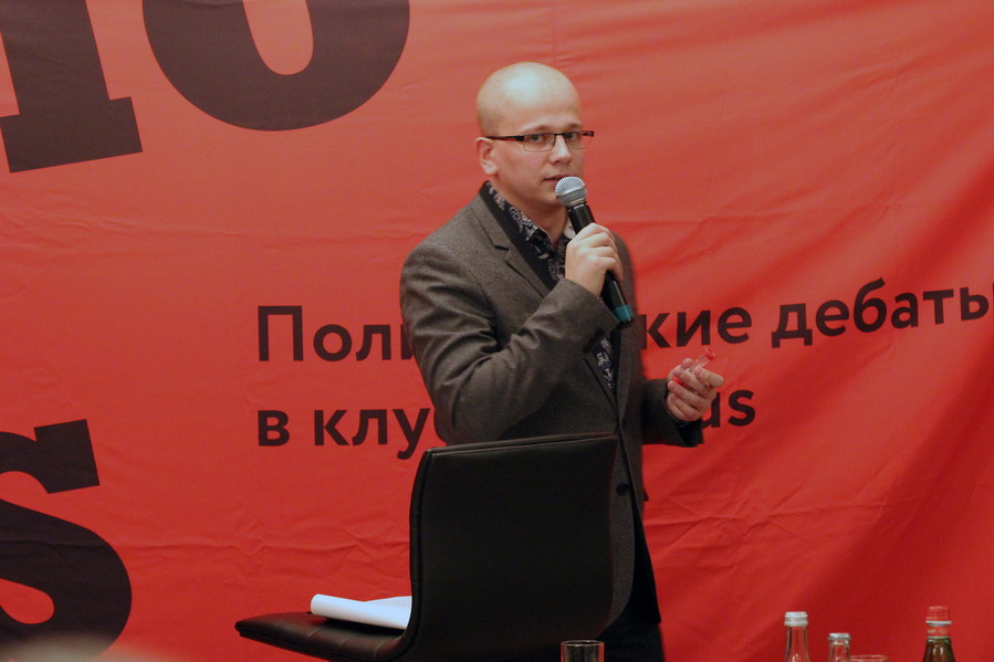 Евгений Валяев – модератор политического клуба MODUS. © Modus-agendi.org