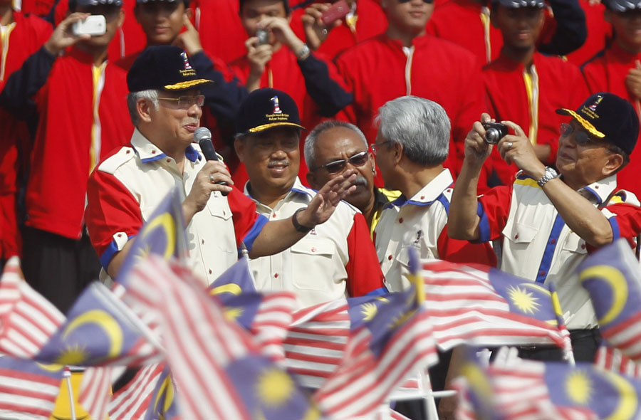 Премьер-министр Малазии выступает с речью ко дню независимости. © Reuters/BAZUKI MUHAMMAD