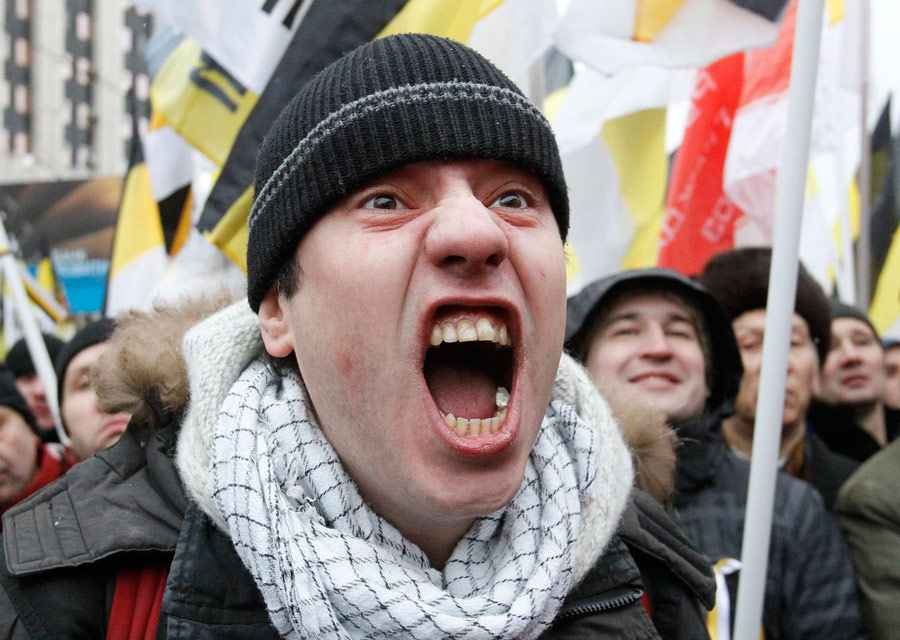 Митинг «За честные выборы» на проспекте Сахарова в Москве 24 декабря 2011 года. © Tatyana Makeyeva/Reuters