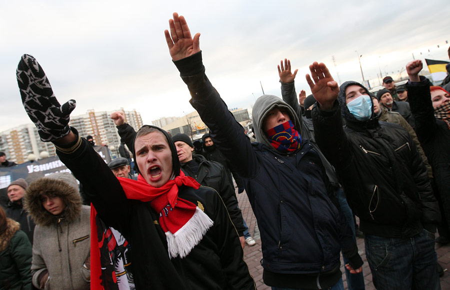Акция националистов в Москве. © Илья Питалев/РИА Новости