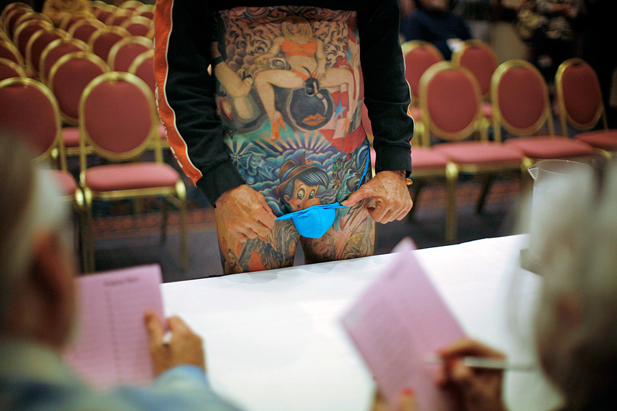 Фестиваль татуировки Хэмптон-Роудс в штате Вирджиния. 