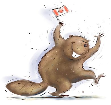 Один символов Канады - бобёр. Картинка с сайта http://www.examiner.com