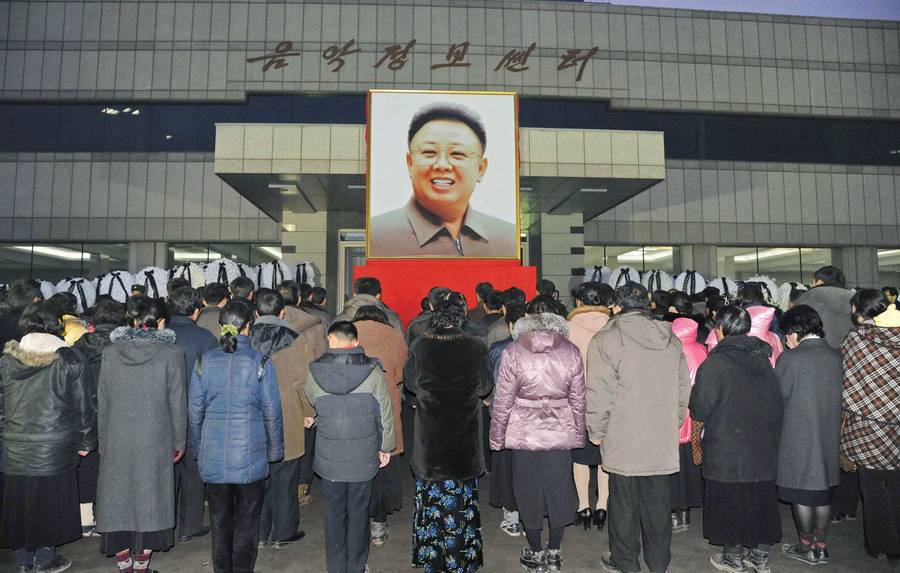 Северные корейцы в Пхеньяне. © Kyodo/Reuters