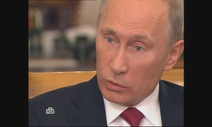 Владимир Путин на встрече с руководителями трех федеральных телеканалов.