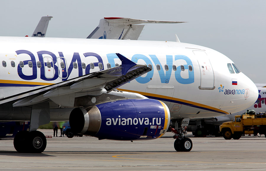 Самолет Airbus 320 компании «Авианова». © Марина Лысцева/ИТАР-ТАСС