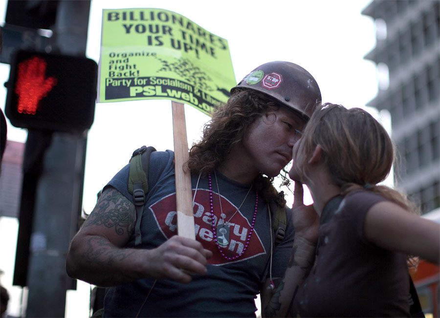 Участники акции «Occupy Wall Street». © Lucy Nicholson/Reuters