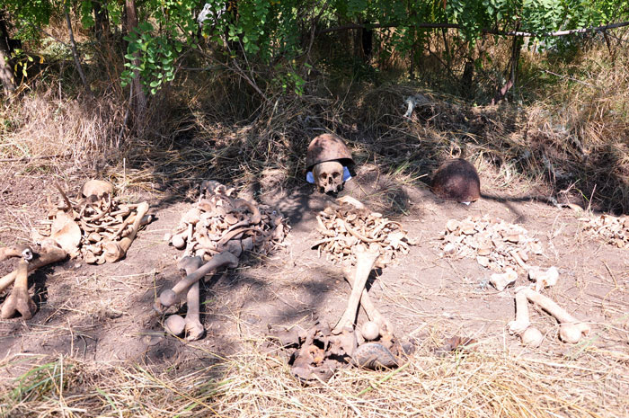Останки, выкопанные поиковым отрядом на реке Миус. © olenalex.livejournal.com