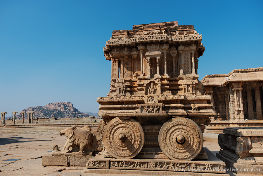 Chariot of Vijayanagar empire, Karnataka, India