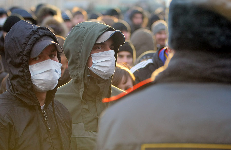 Во время акции националистов в прошлом году. © Виталий Белоусов/ИТАР-ТАСС