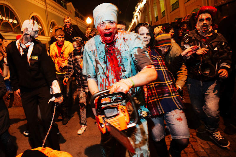 Zombie Walk in St. Petersburg / Зомби-моб в Санкт-Петербурге