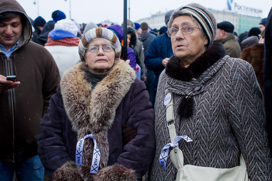 Вообще на митинге действительно были люди всех возрастов / © Кирилл Сергеев