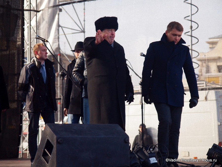 В.В. Жириновский на митинге ЛДПР в защиту Армии. Москва. ©Vadim Preslitsky