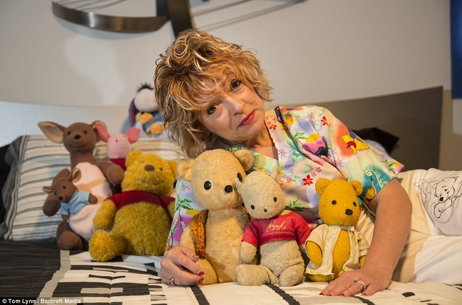 Bear addiction: Deb Hoffmann admits her love of Winnie the Pooh has sometimes got so out of control, she ending up buying a collectible on a daily basis 