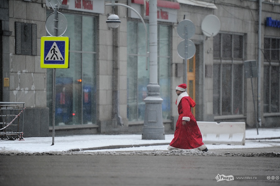 Центр Москвы утром 1 января. © Антон Белицкий/Ridus.ru