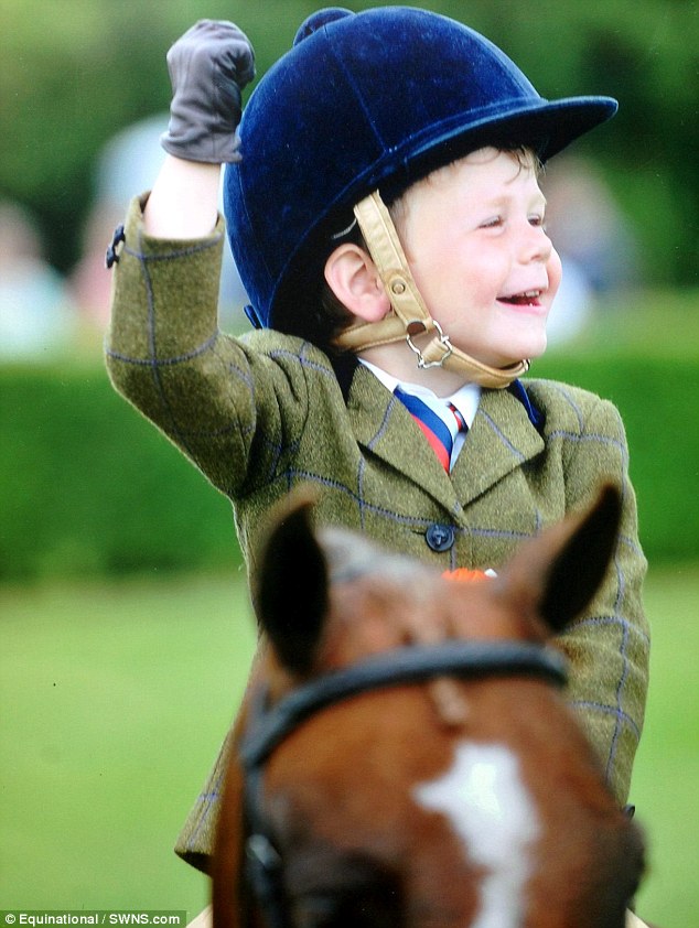 Celebrations: Harry Edwards-Brady qualifies for the Horse of the Year show