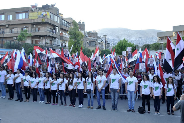 Митинг за Путина, Дамаск, Сирия