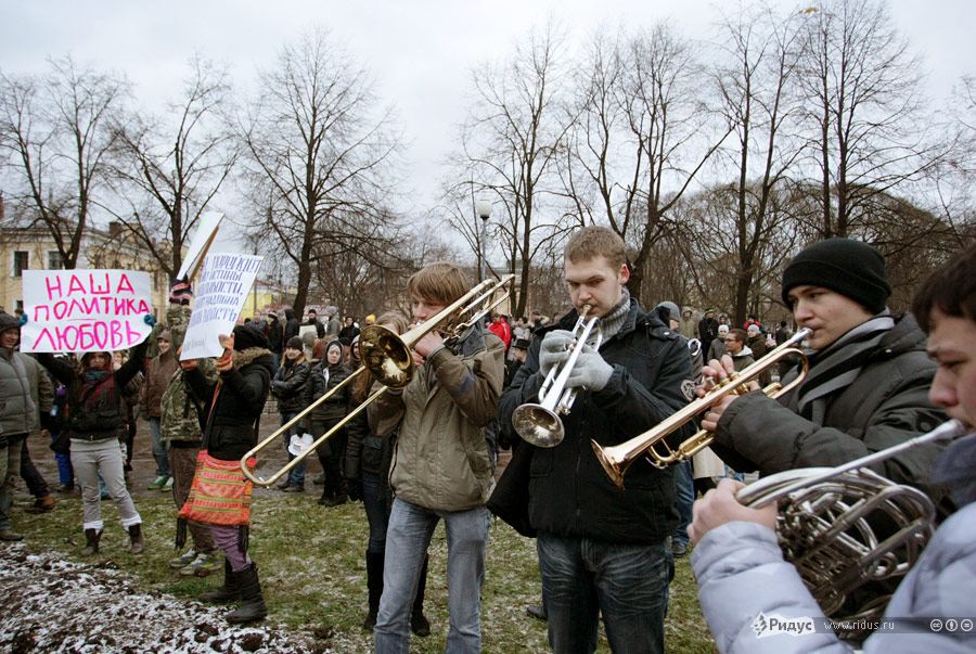 Акция протеста «За честные выборы» в Санкт-Петербурге 10 декабря 2011 года. © Антон Тушин/Ridus.ru