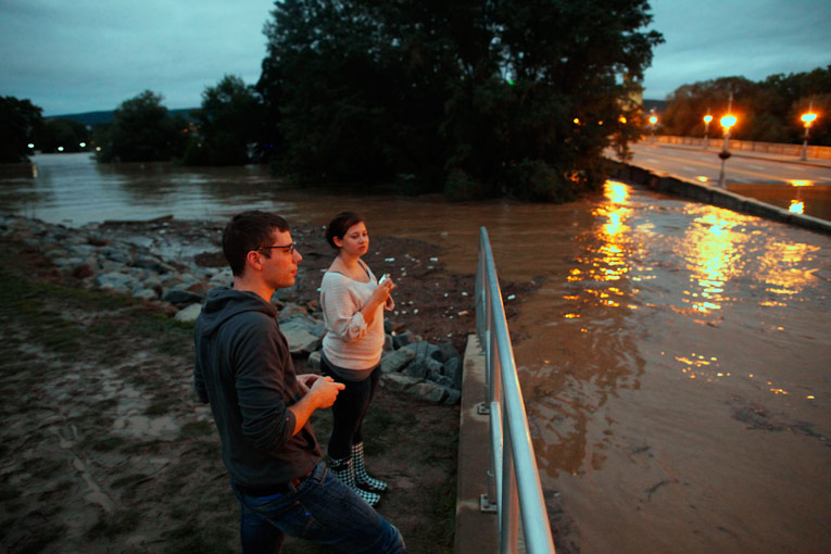 Наводнение в Кингстоне, штат Пенсильвания. © Reuters / ERIC THAYER