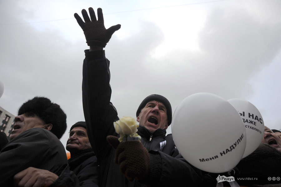Митинг «За честные выборы» на проспекте Сахарова в Москве 24 декабря 2011 года. © Василий Максимов/Ridus.ru