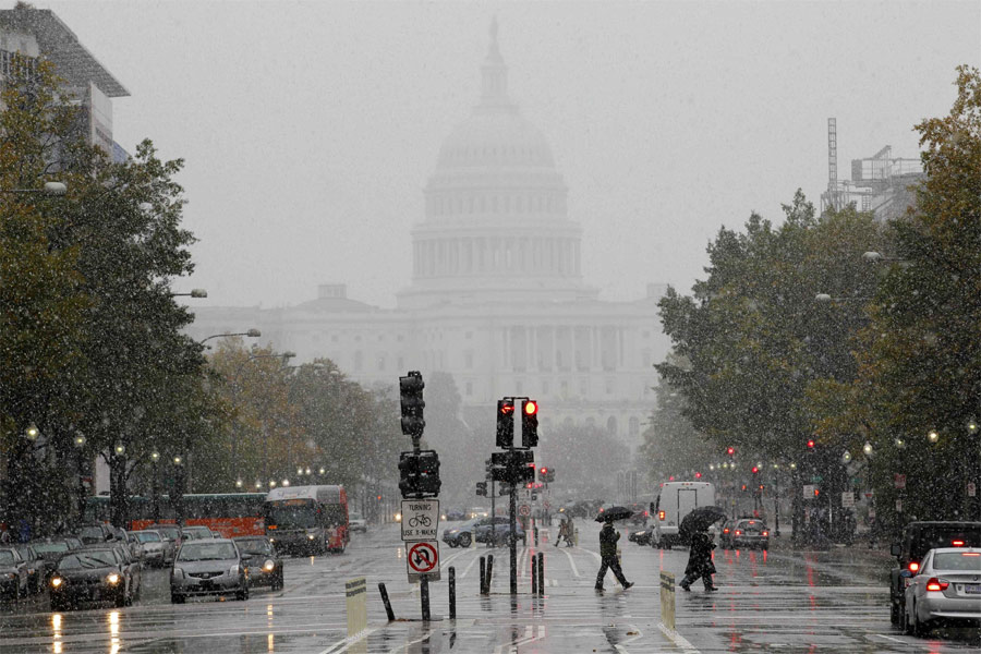 Снегопад в Вашингтоне. © Jose Luis Magana/Reuters
